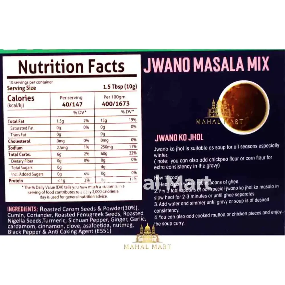Aama ko Masala- Jwano Masala Mix 100g - Image 3