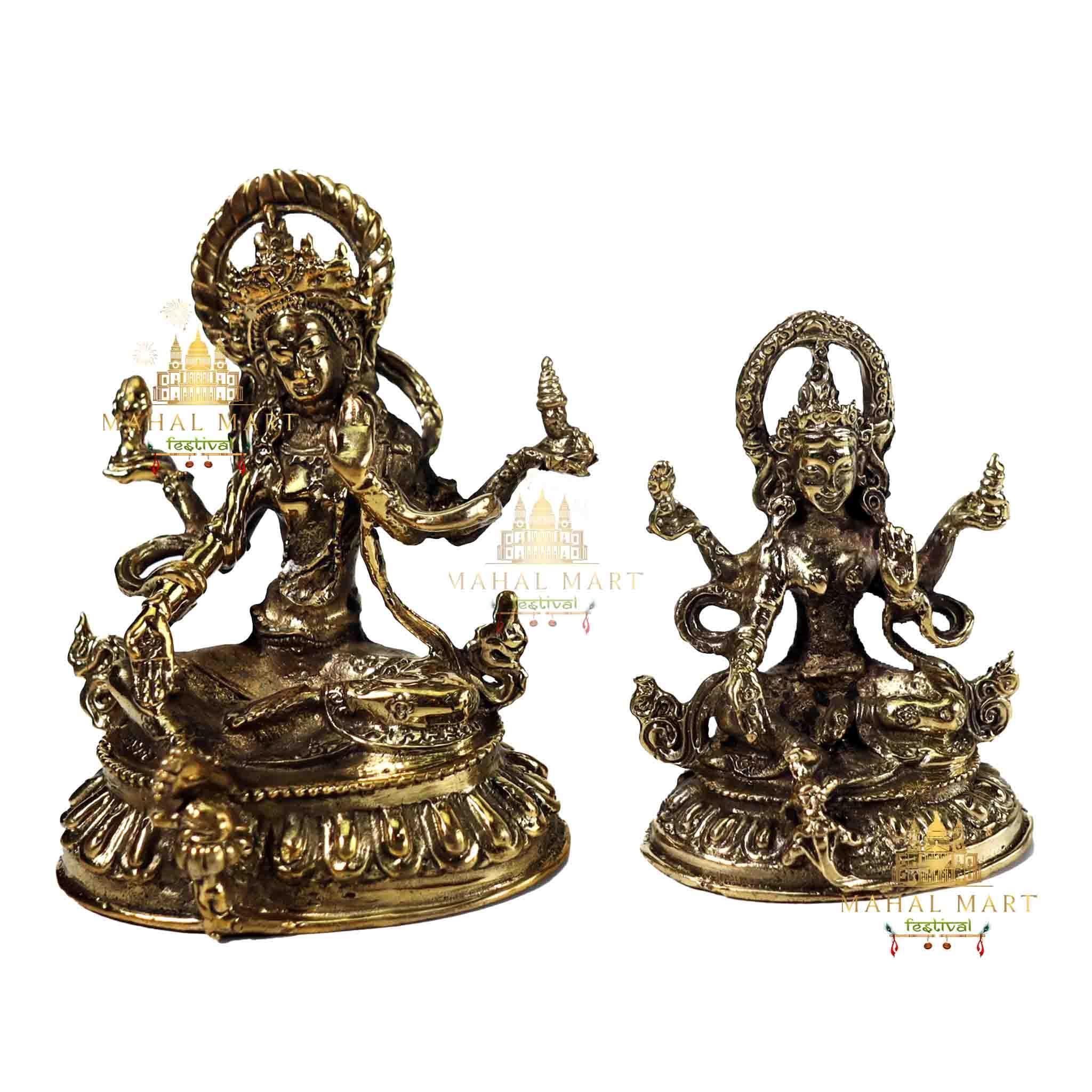 Brass Laxmi Statue - Image 2