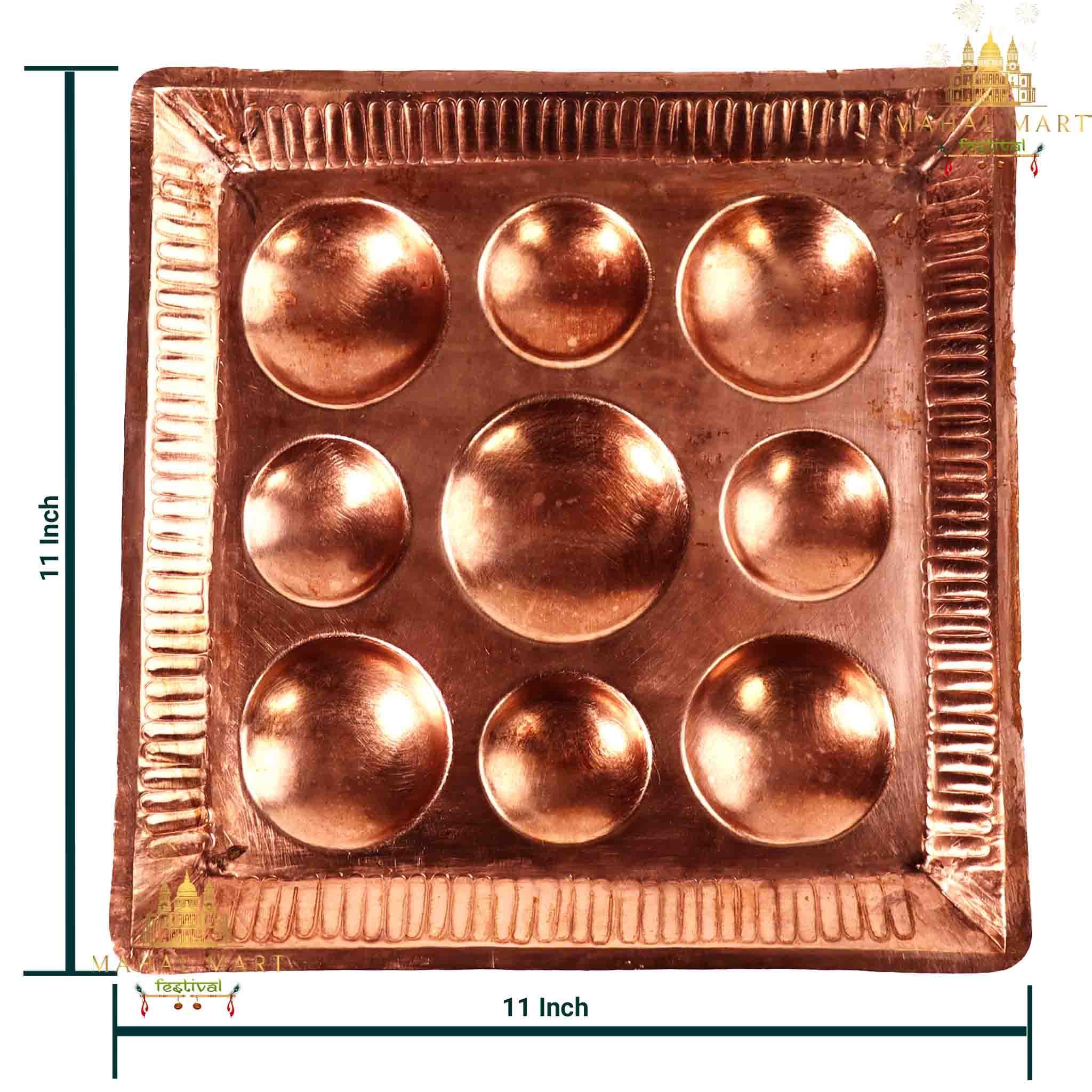 Copper Square Naukhandey Puja Thali - Image 2