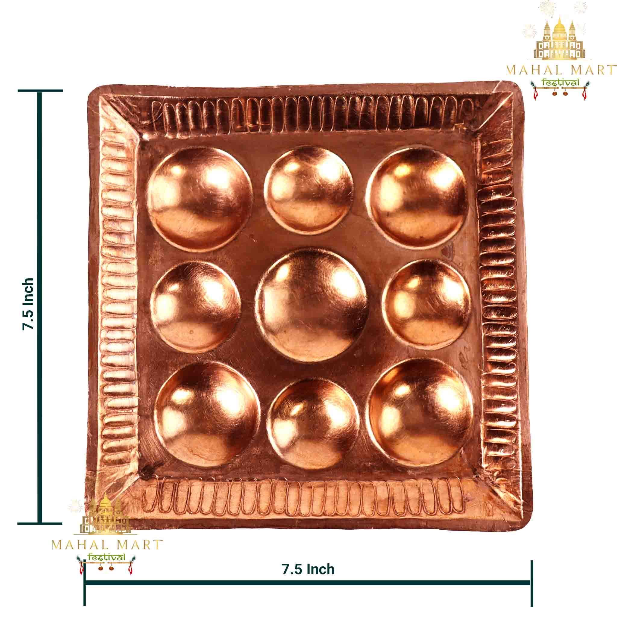 Copper Square Naukhandey Puja Thali - Image 3