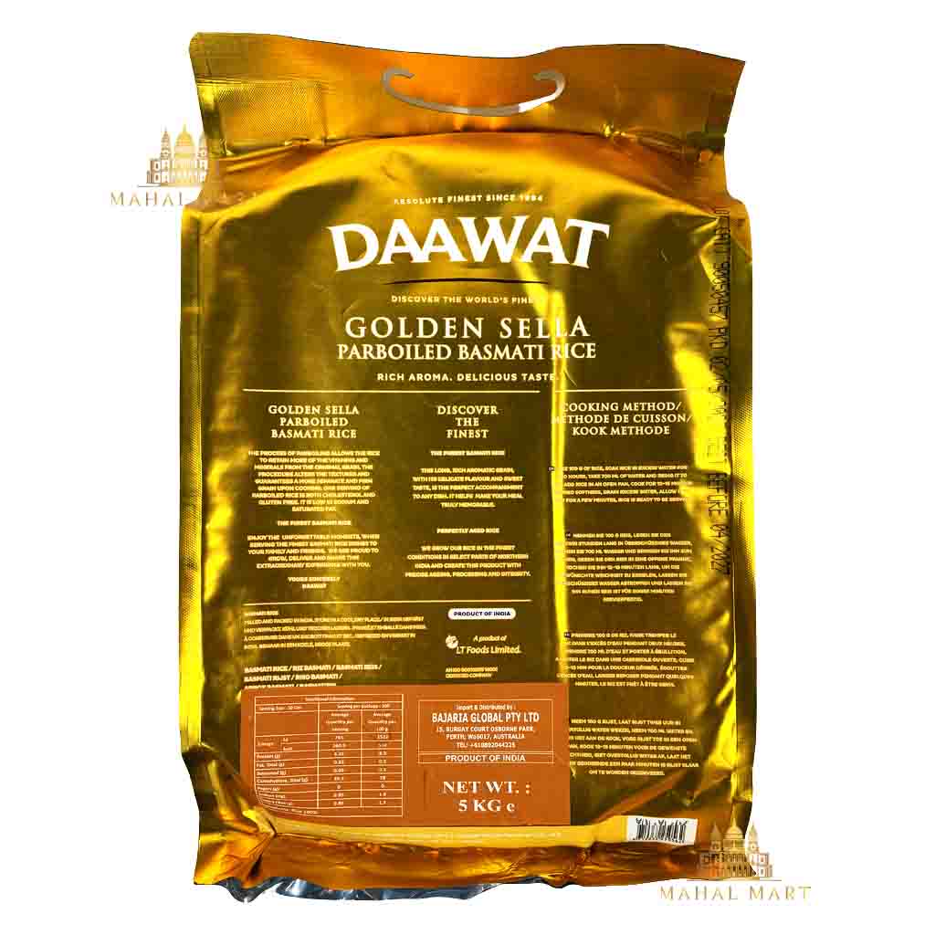 Daawat Golden Sella Extra Long Grain 5kg - Image 2