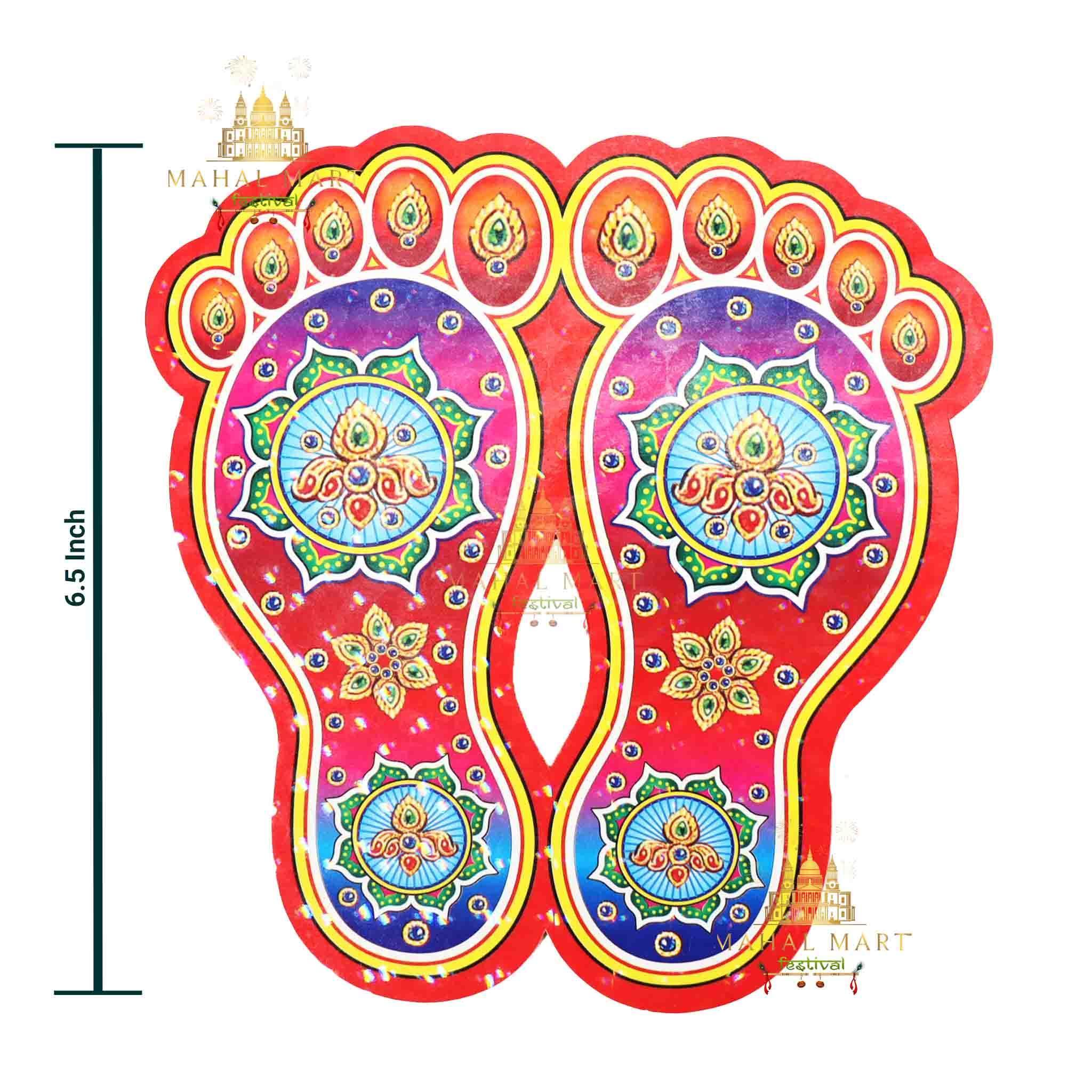 Diwali Laxmi Feet Sticker - Image 2