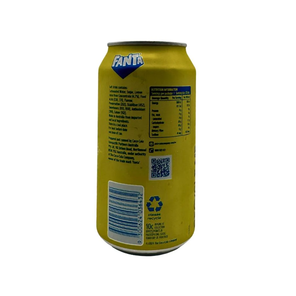 Fanta Lemon 375ml - Image 2