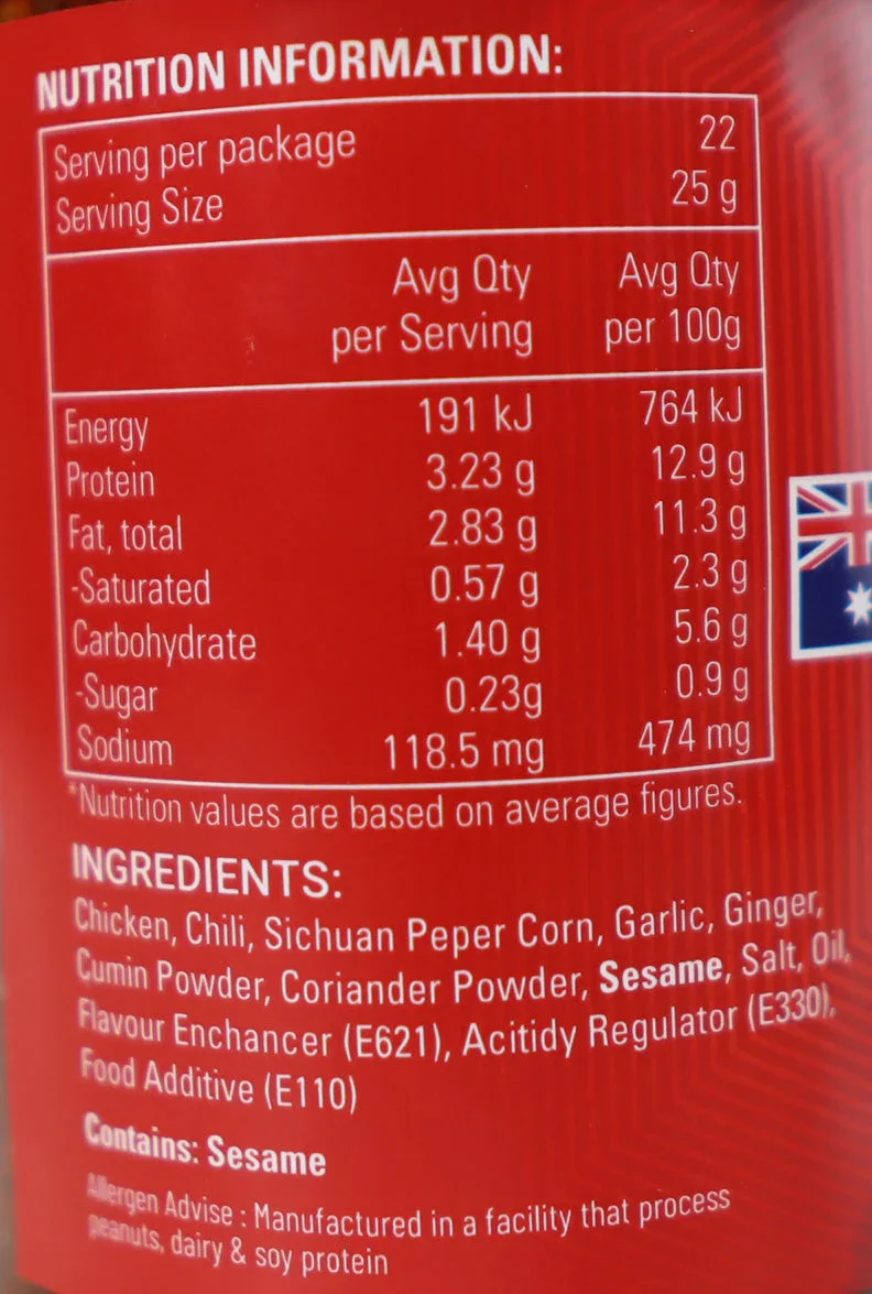 Lila & Sons Foods Chicken Sukuti Pickle 550g - Image 2