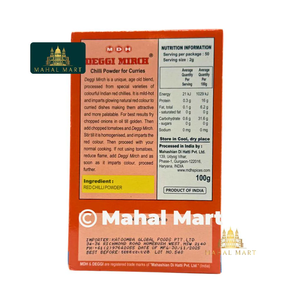 MDH Deggi Mirch 100g - Image 2