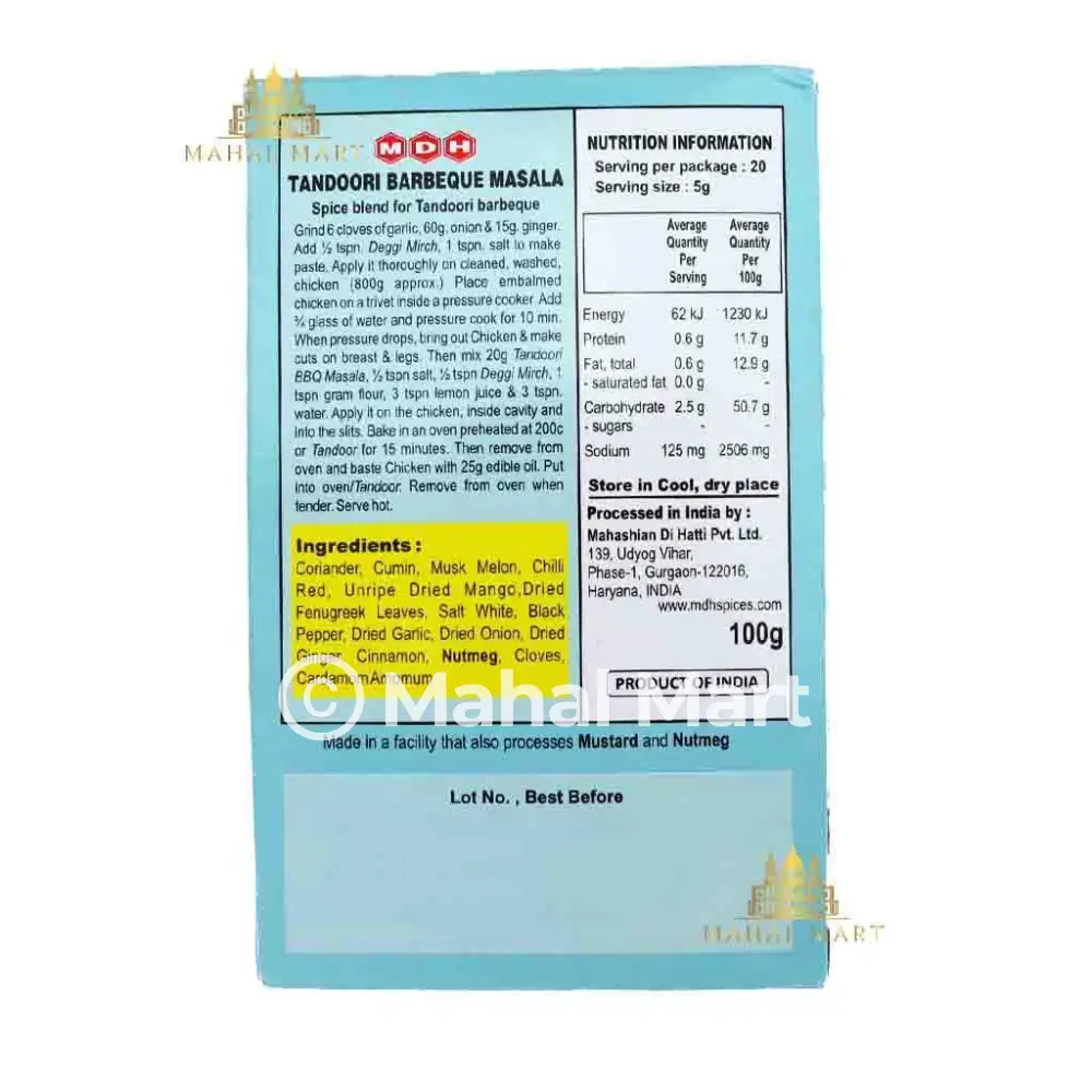 MDH Tandoori BBQ Masala 100g - Image 2