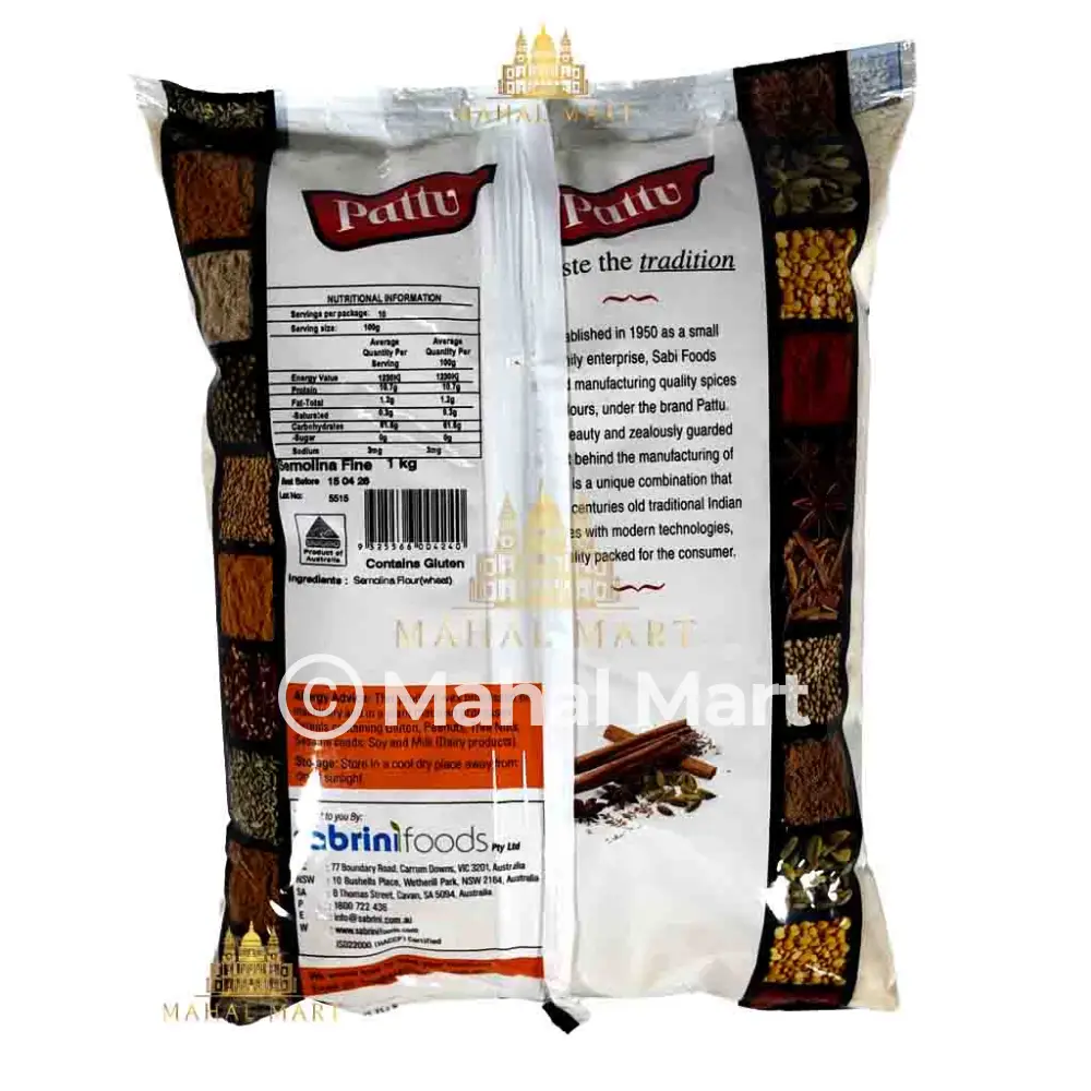 Pattu Semolina/ Sooji Fine 1kg - Image 2