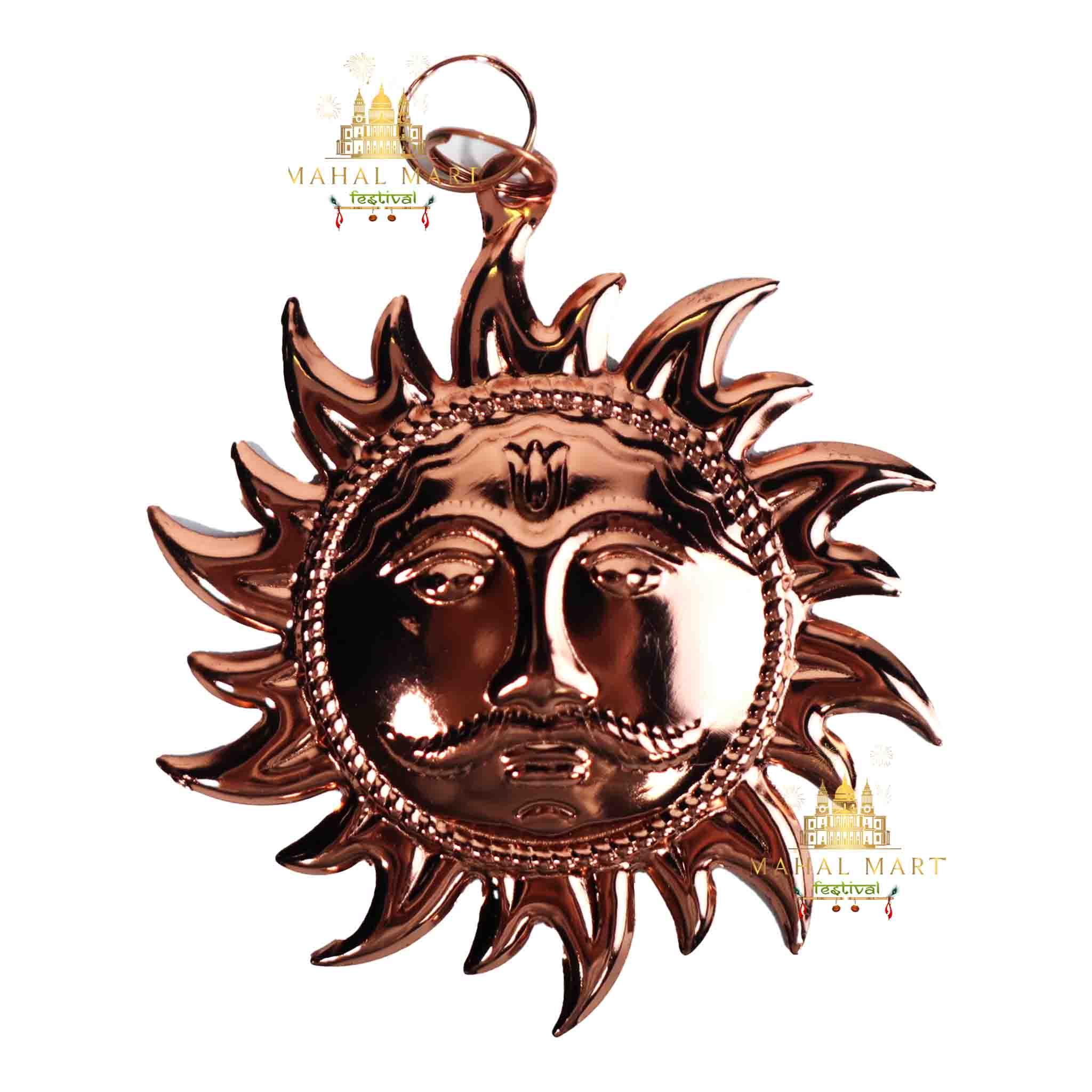 Radiant Copper Sun Decor