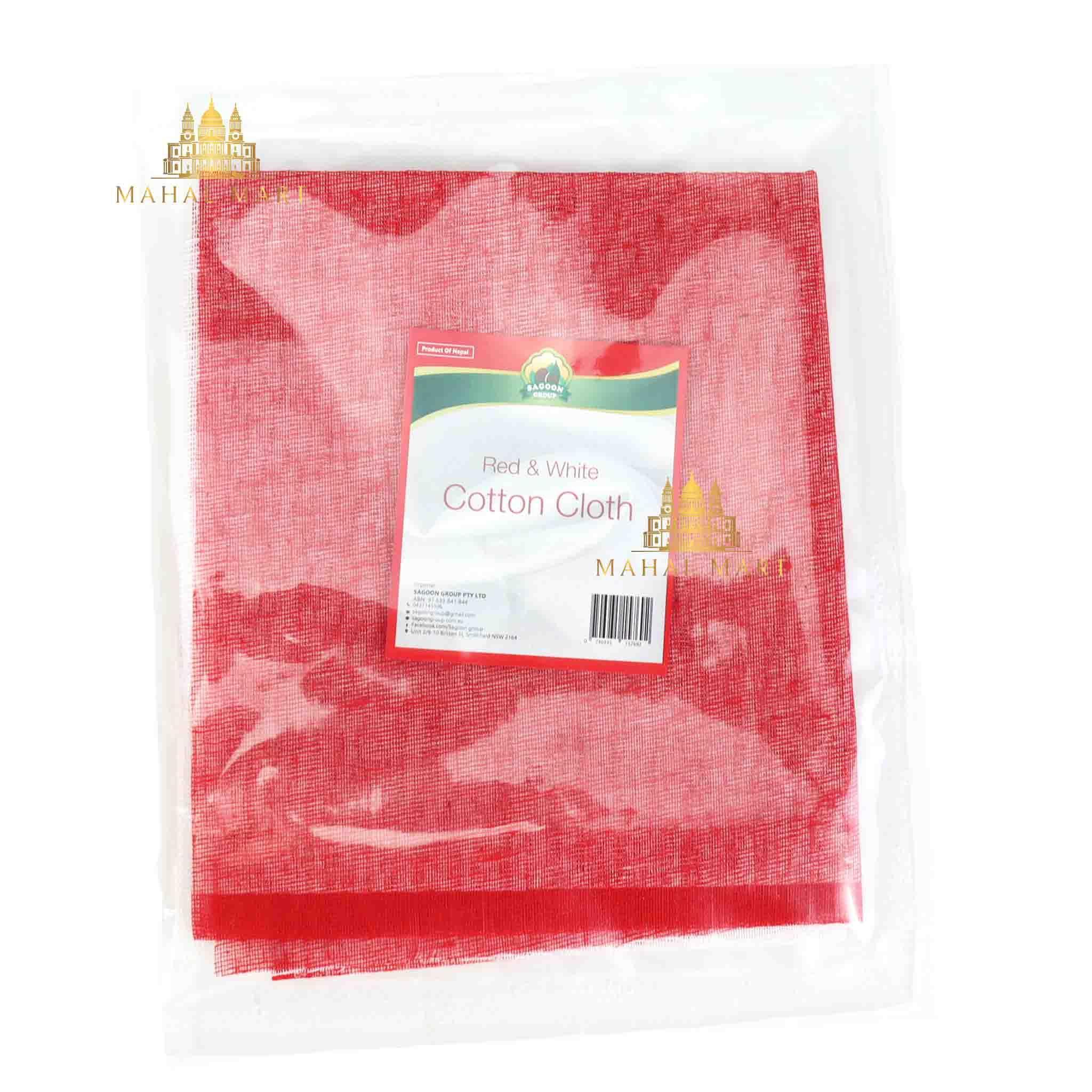 Red & White Cloths for Puja