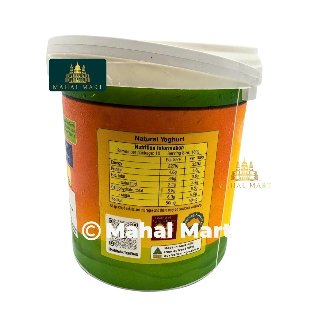 Sharma's Kitchen Probiotic Yoghurt 1kg - Image 2