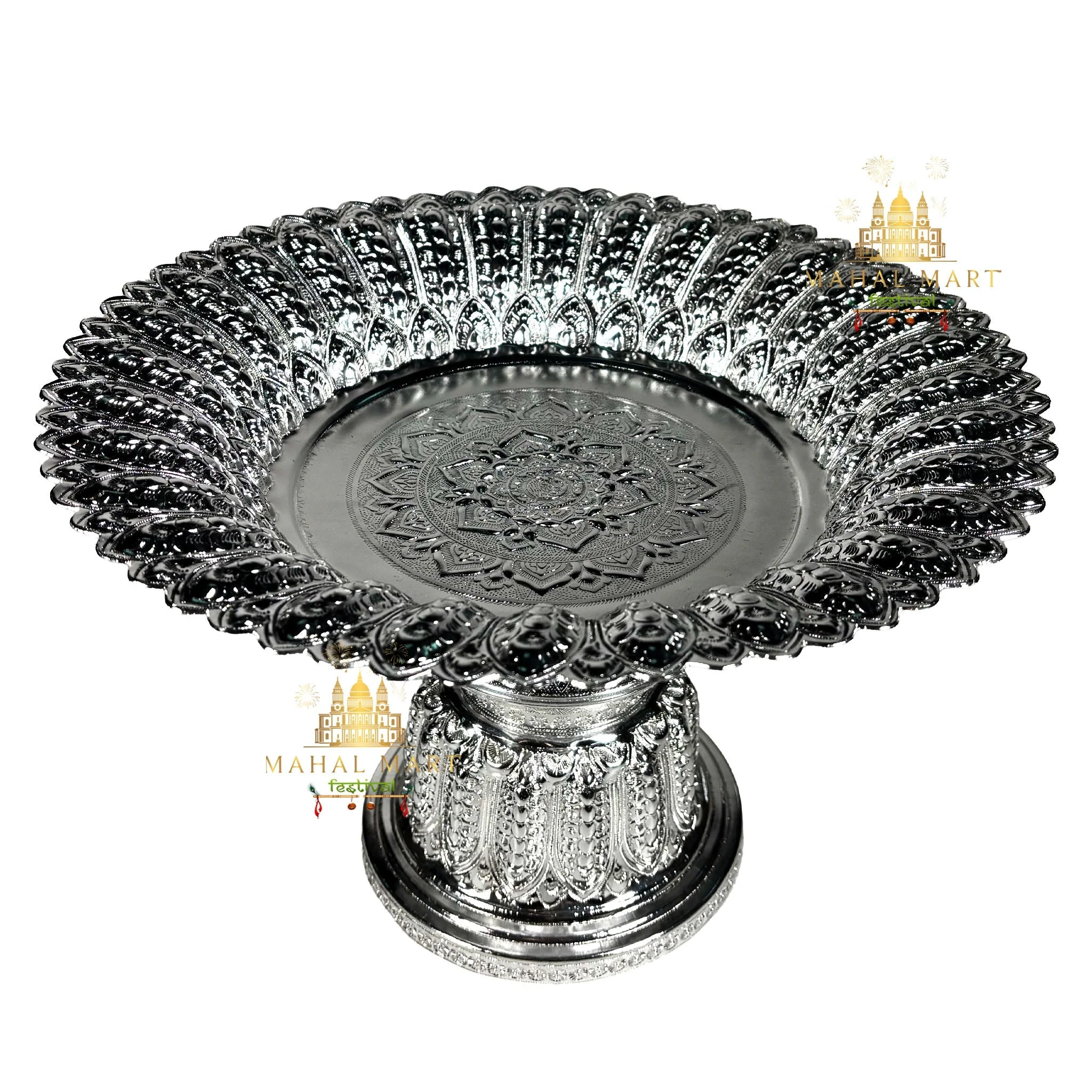 Silver Plated Tikadani/Tok Tray - Image 6