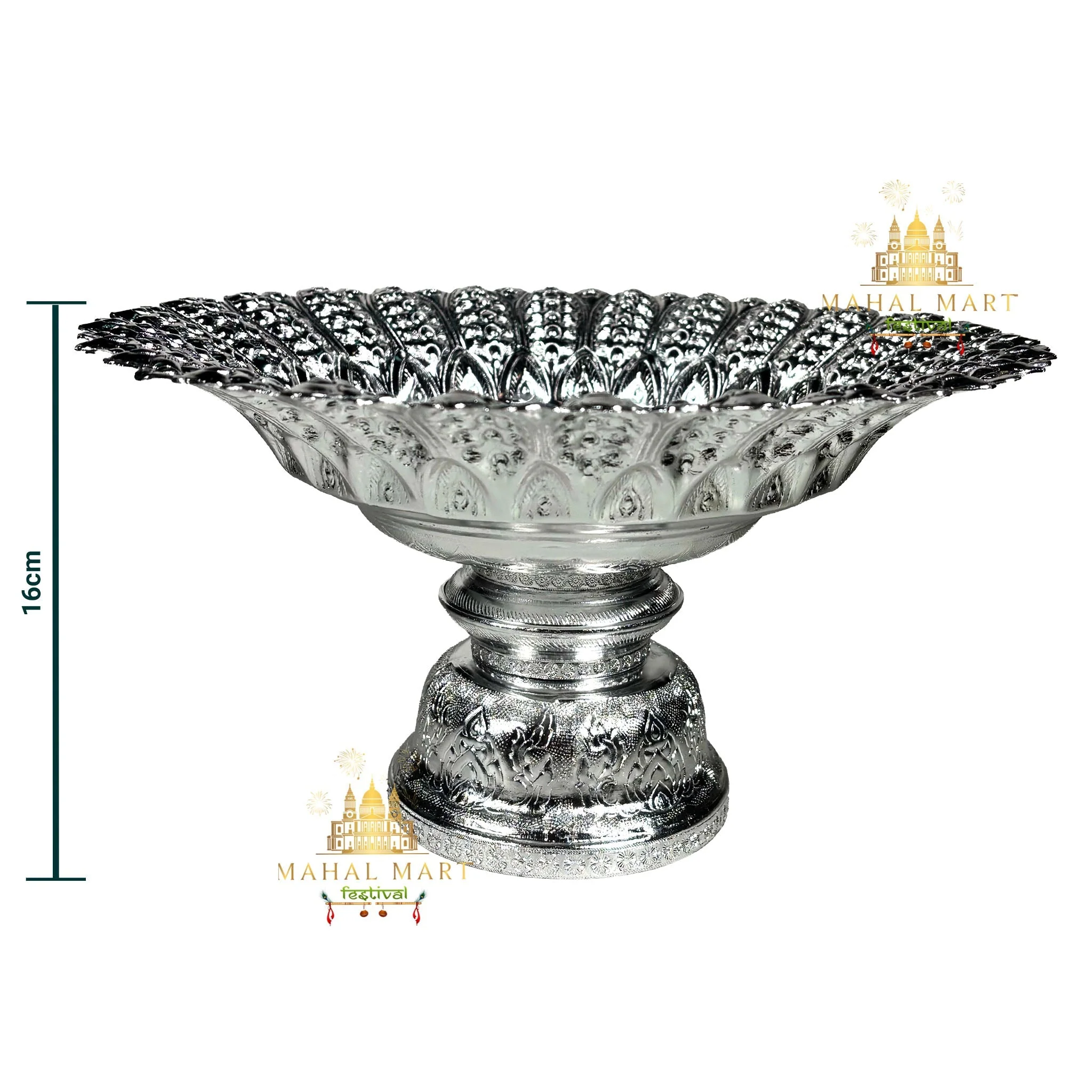 Silver Plated Tikadani/Tok Tray - Image 7