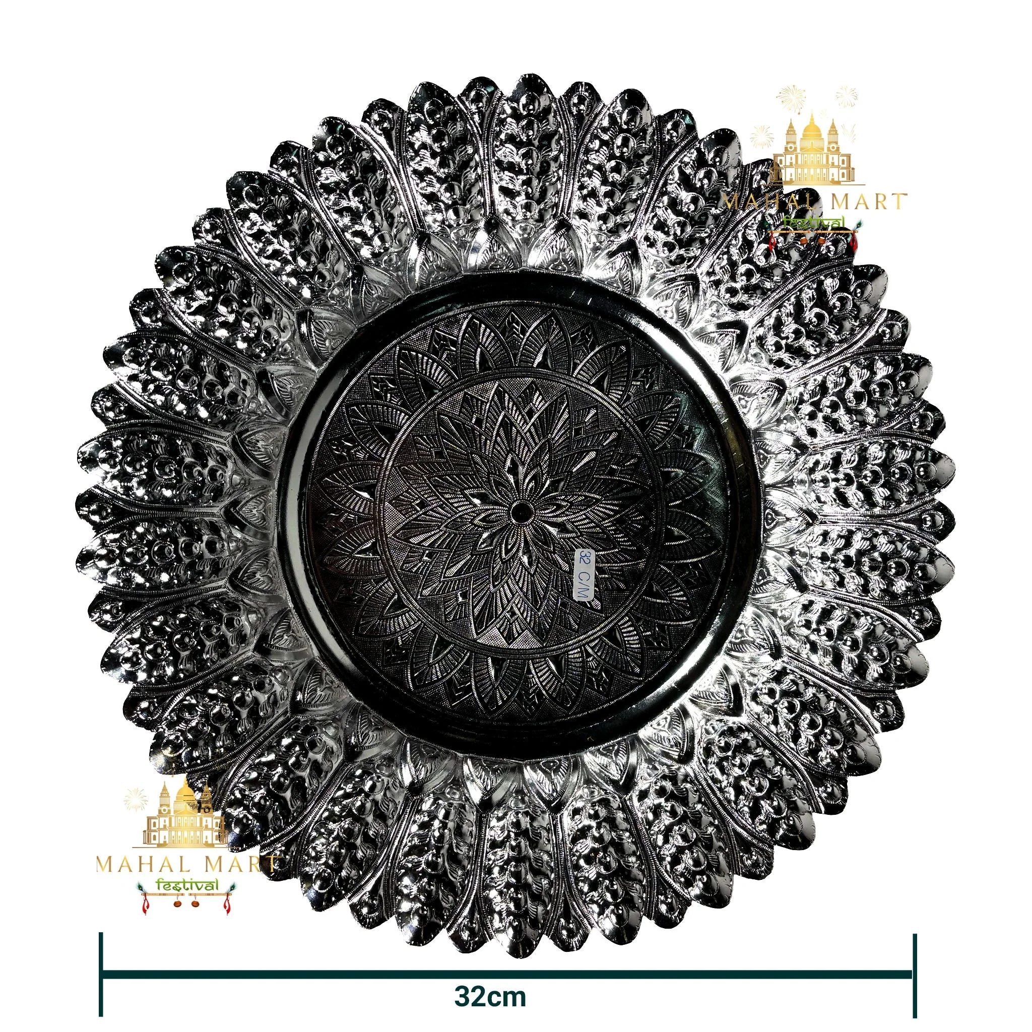 Silver Plated Tikadani/Tok Tray - Image 8