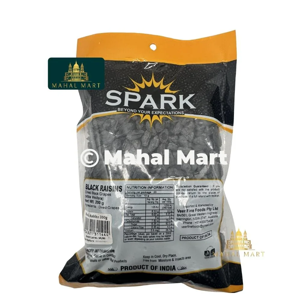 Spark Black Raisins 200g - Image 2