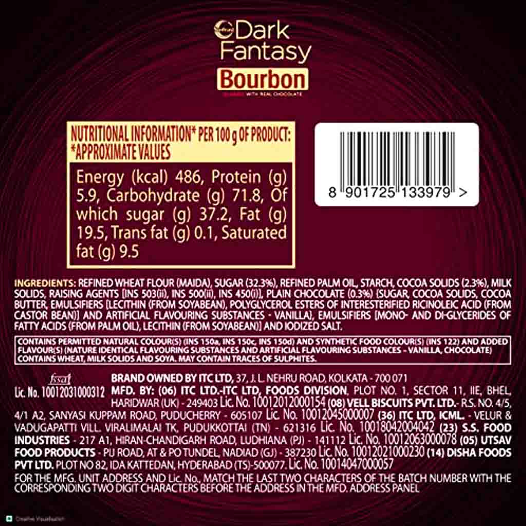Sunfeast Dark Fantasy Bourbon Biscuits 150g - Image 2