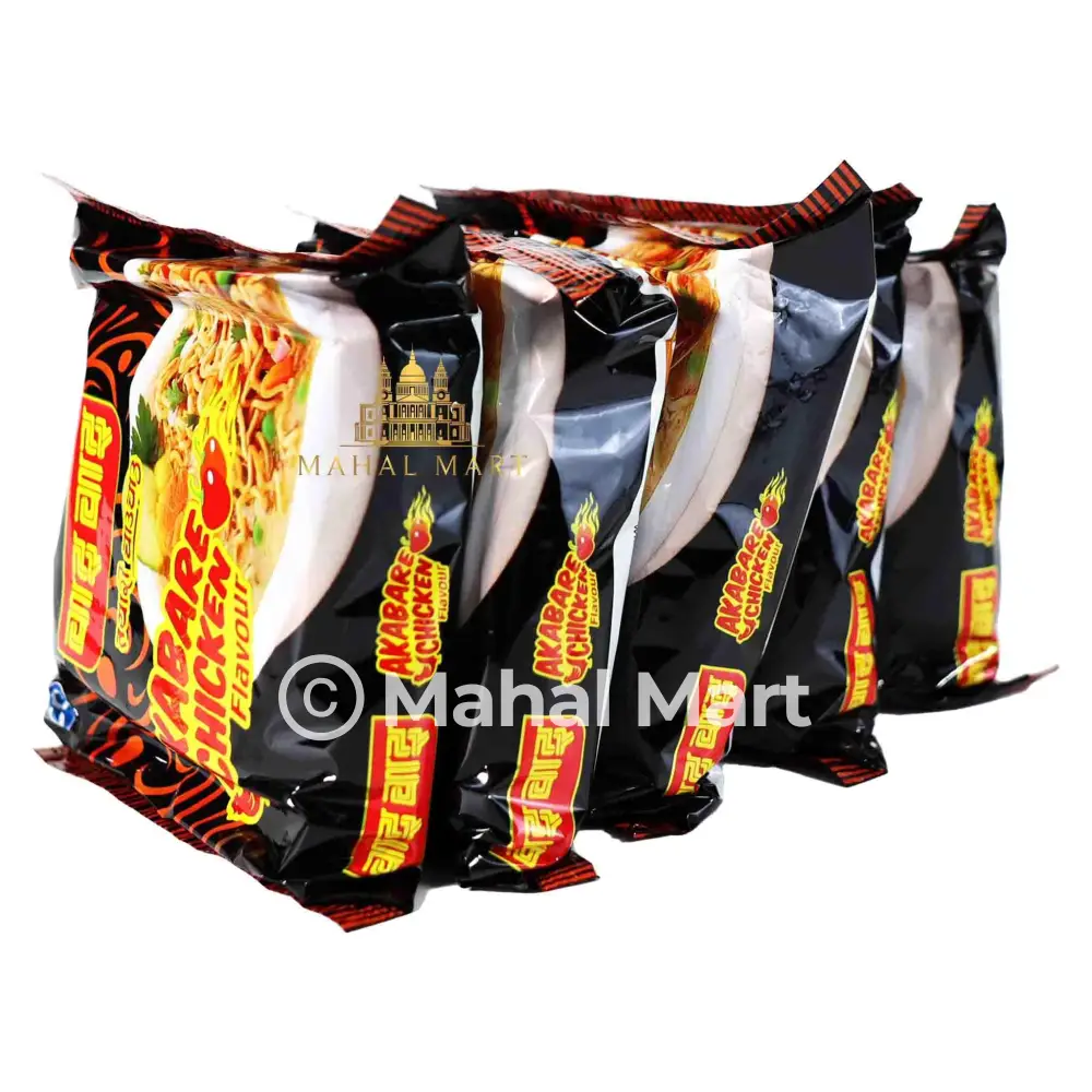 Wai Wai Akabare Chicken Noodles 5pack