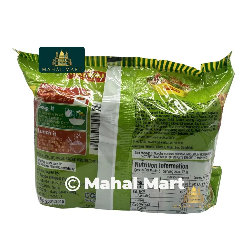 Wai Wai Instant Noodle (Veg) 5pcks - Image 2