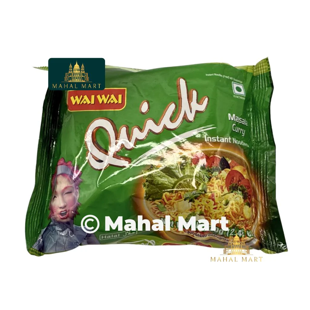 Wai Wai Quick Masala Curry Noodles 1pkt